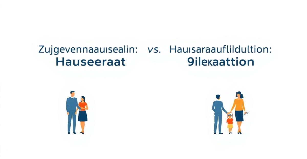 Zugewinnausgleich vs. Hausrataufteilung: Der Unterschied